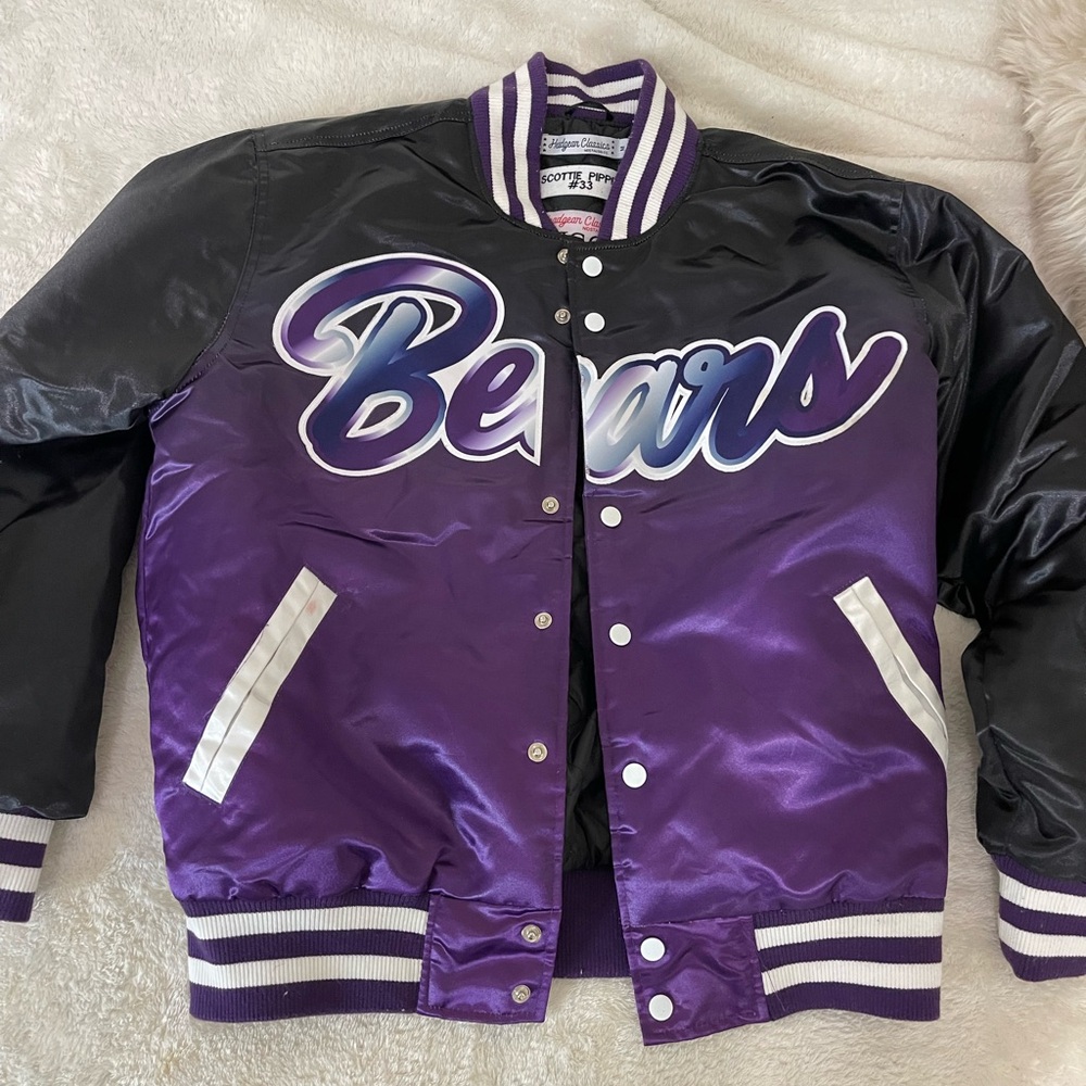 Bears Pippen #33 Bombers Jacket